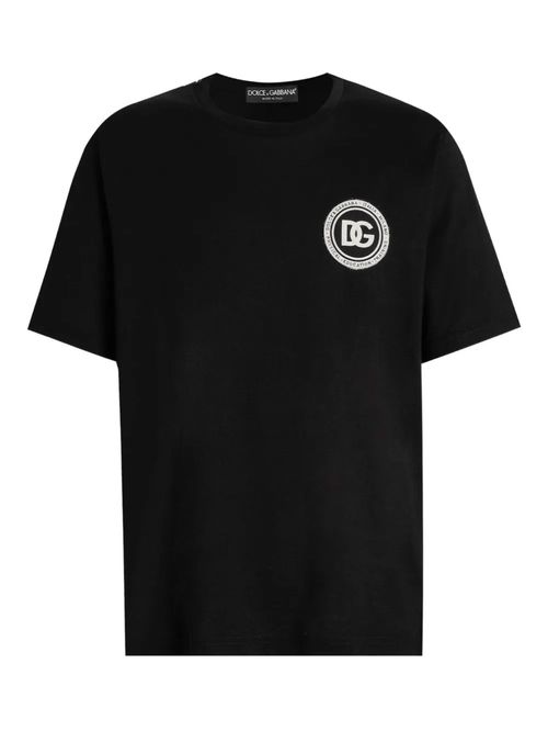 Tricou negru cu logo DG