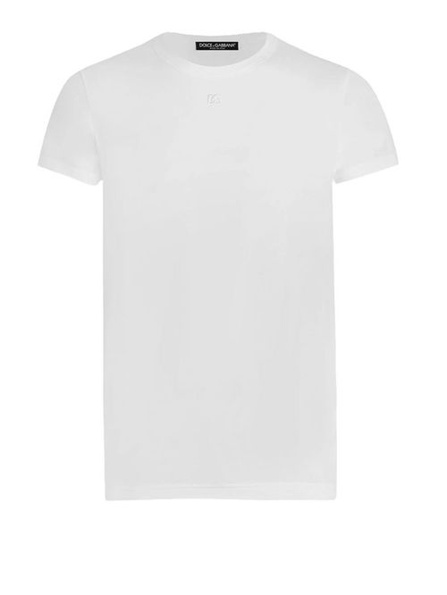 Tricou alb cu logo DG