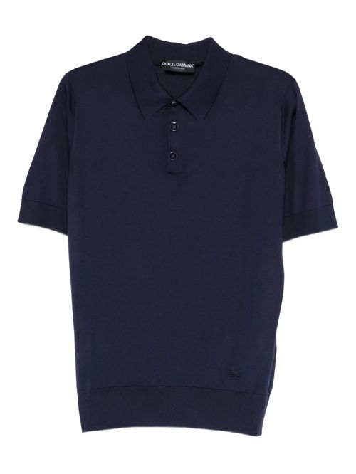 Tricou polo albastru