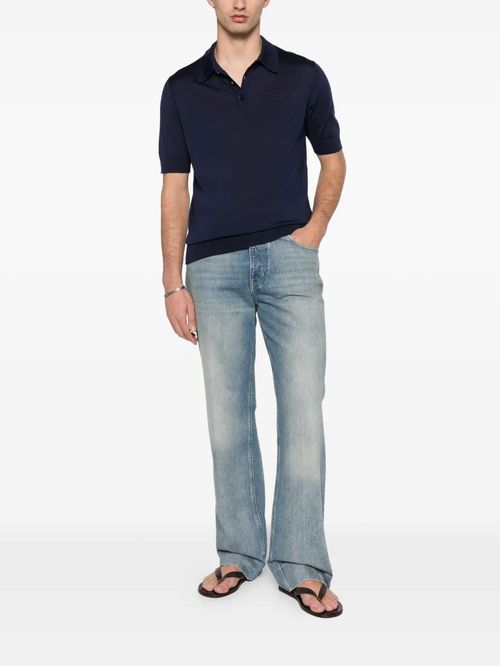 Tricou polo albastru