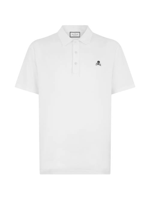 Tricou polo alb