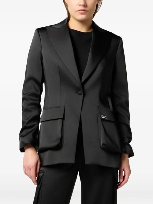 Sacou Cargo din satin