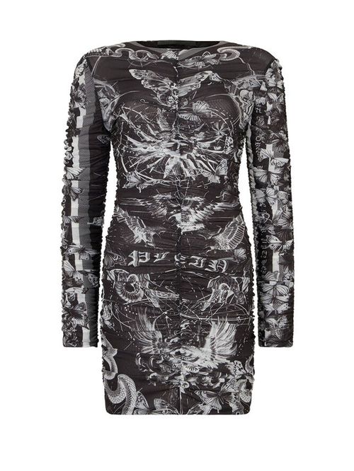 Rochie Butterfly Tattoo mini neagră