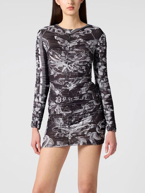 Rochie Butterfly Tattoo mini neagră