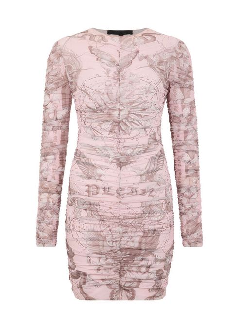 Rochie Butterfly Tattoo mini roz
