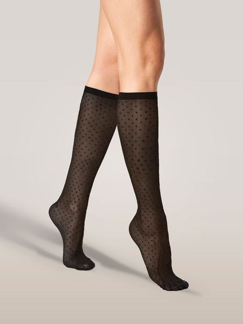 Șosete negre cu bandă