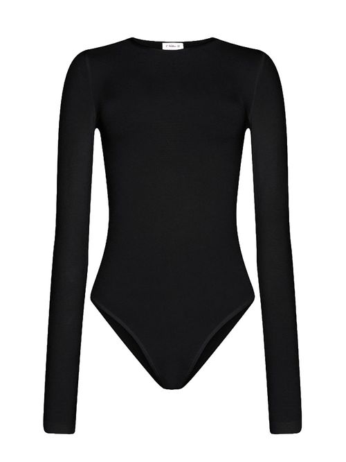 Body cu mânecă lungă negru