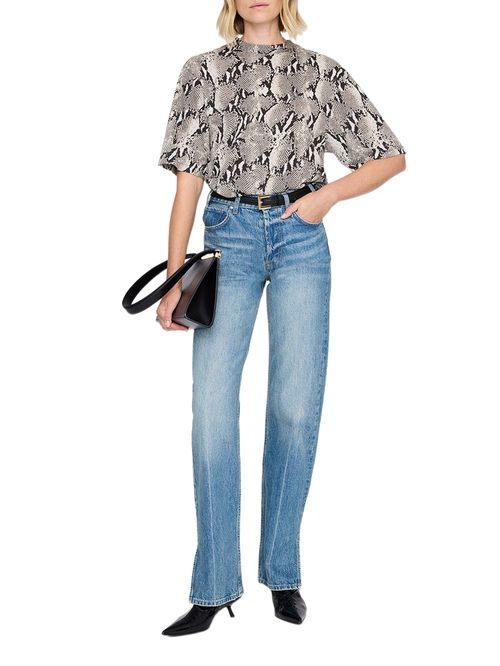 Tricou cu imprimeu exotic