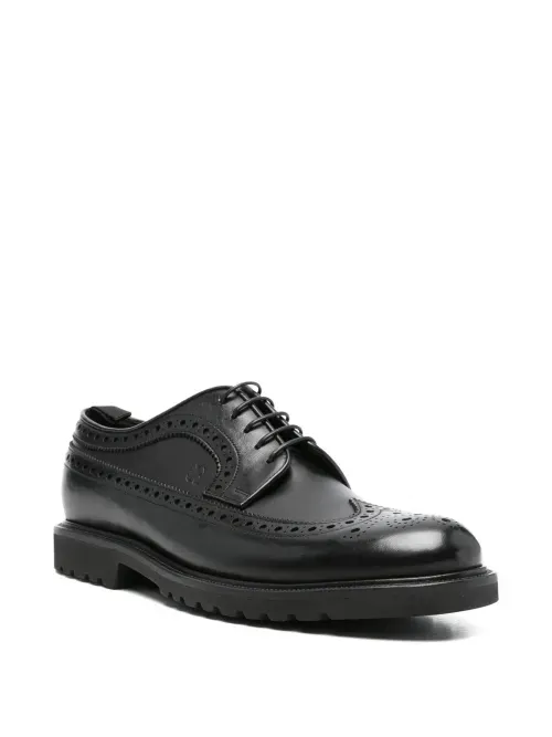 Pantofi derby in stil brogue