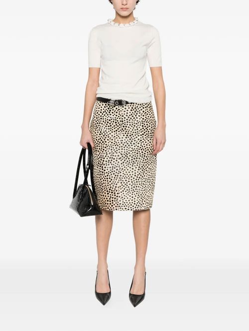 Bluză albă din lână