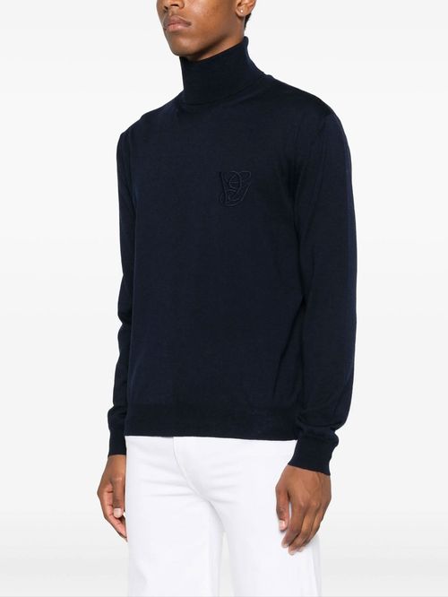 Pulover lână cu logo