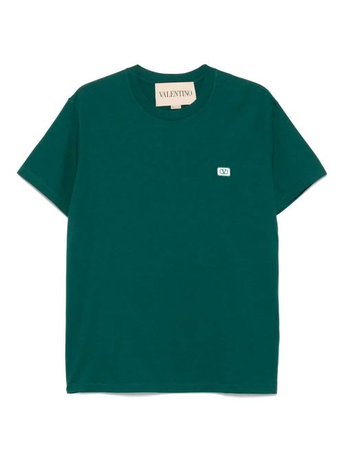 Tricou verde cu logo