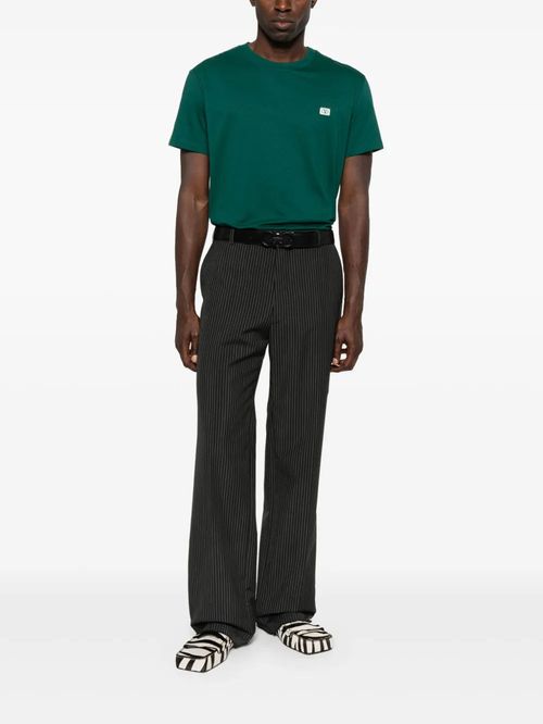 Tricou verde cu logo