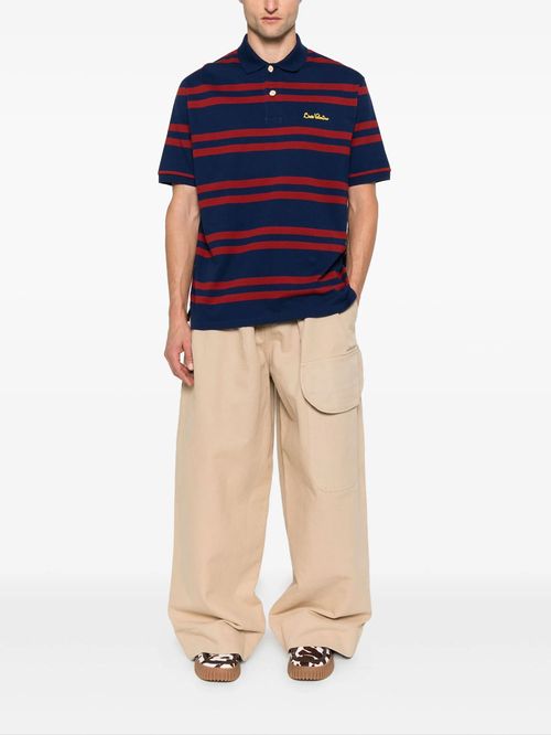 Tricou polo cu dungi orizontale