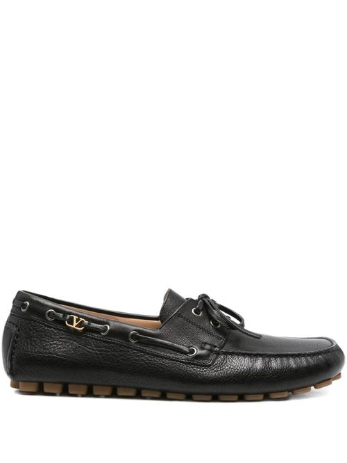 Pantofi slip-on cu șiret piele