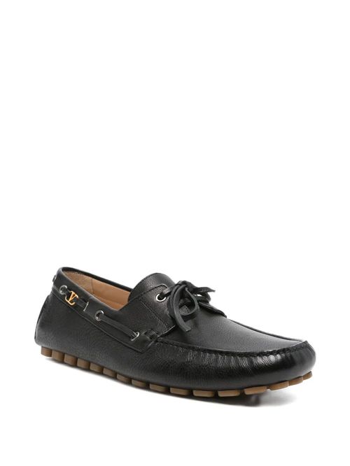 Pantofi slip-on cu șiret piele