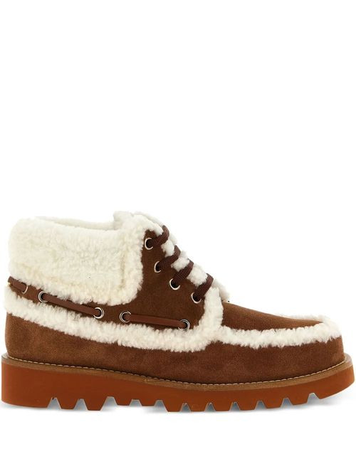 Ghete cu șiret din piele întoarsă