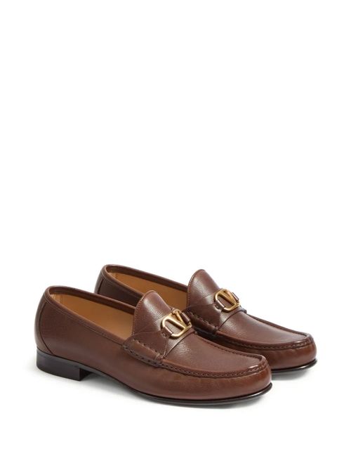 Pantofi loafers cu logo V