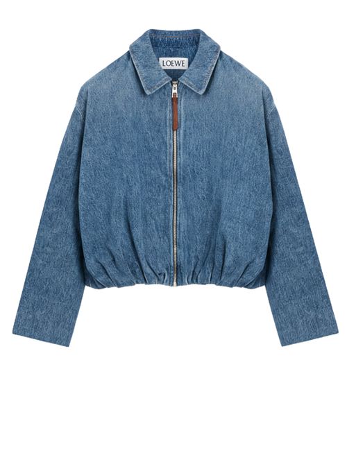 Jachetă de blugi drapată