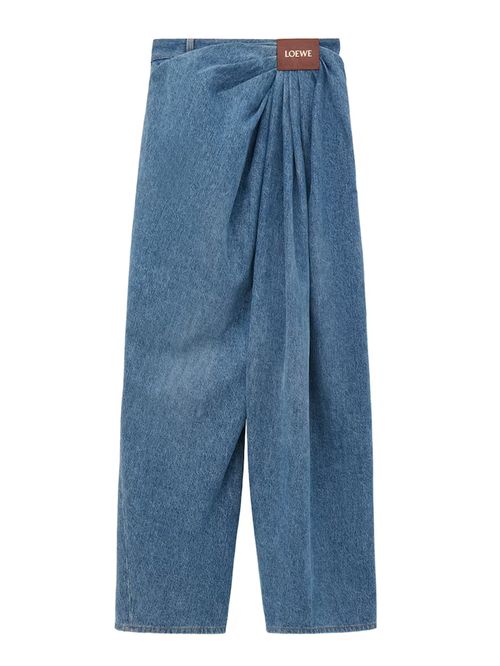 Blugi drapați cu logo