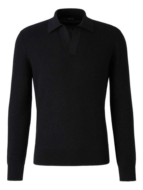 Pulover polo din lână