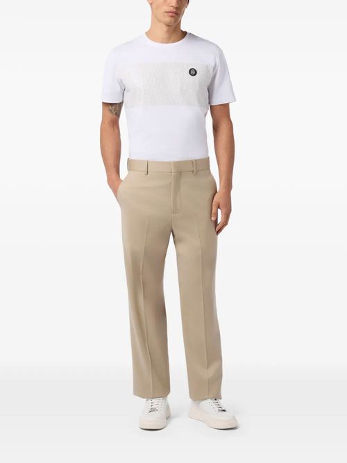 Pantaloni bej din lână