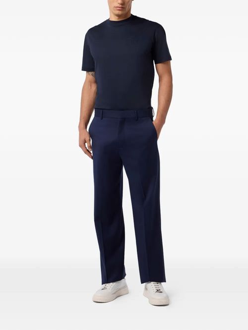 Pantaloni bleumarin din lână