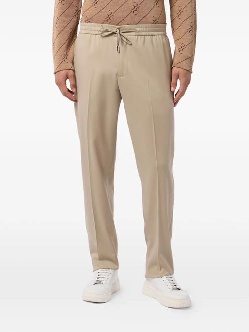 Pantaloni din lână cu șiret