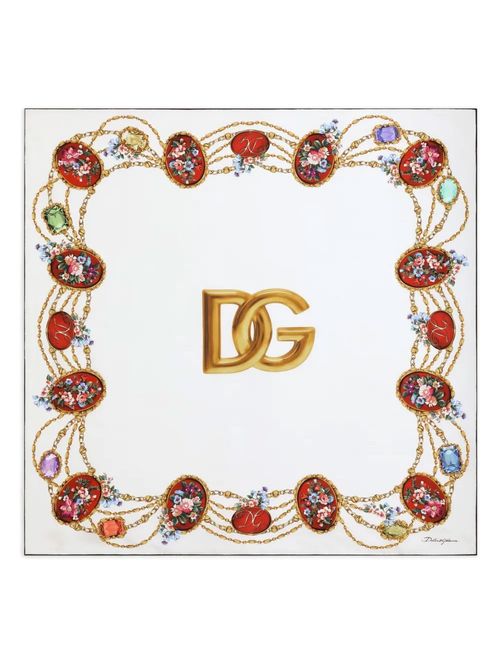 Eșarfă imprimeu DG