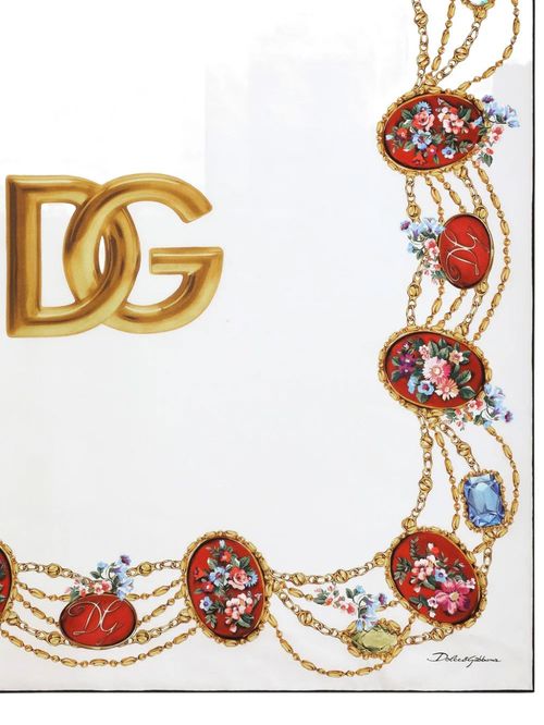 Eșarfă imprimeu DG