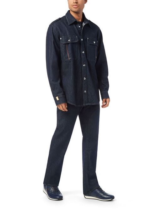 Cămașă din denim cu aplicați