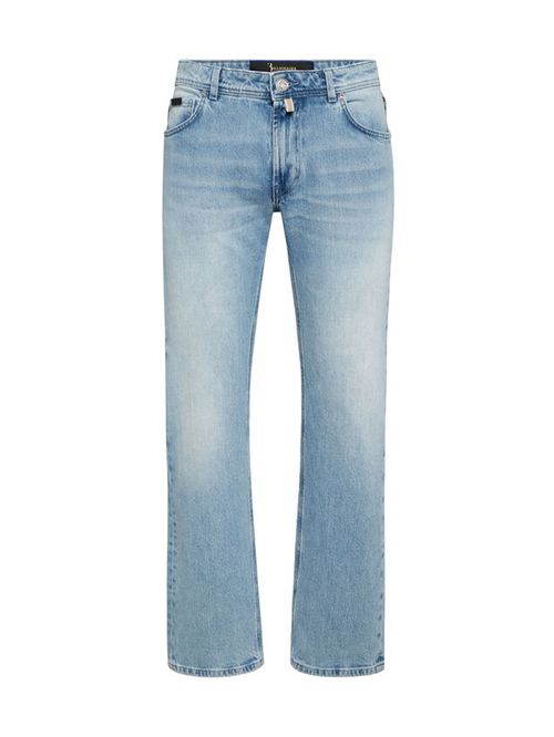 Blugi bleu cu aplicații