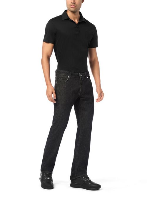 Blugi negri cu aplicații