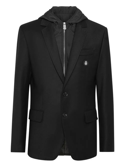 Jachetă tip sacou cu glugă