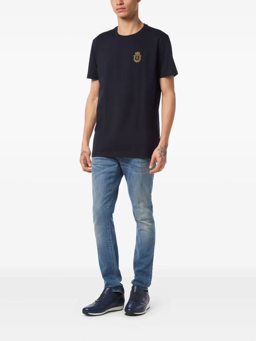 Tricou bleumarin cu logo