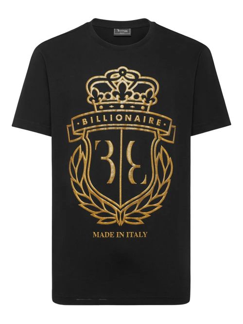 Tricou negru cu imprimeu logo