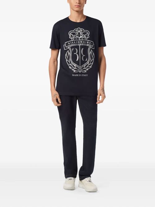 Tricou bleumarin imprimeu logo