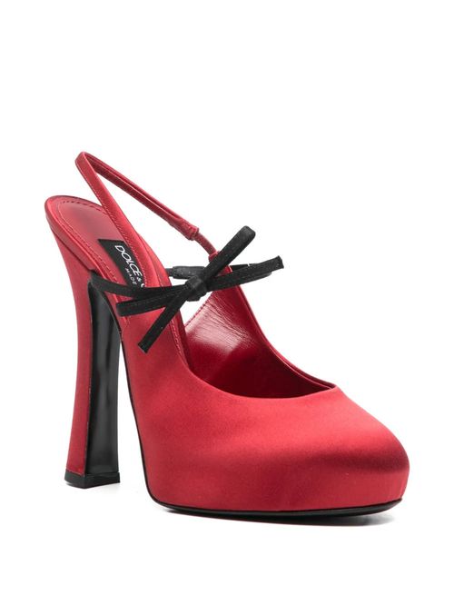 Pantofi roșii cu platformă 140mm