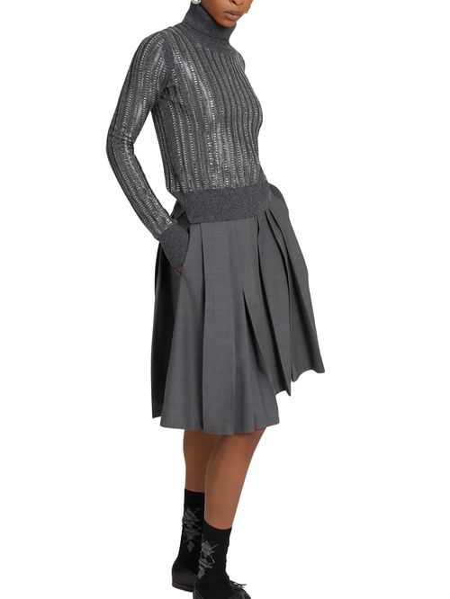 Pulover din cașmir cu aplicații