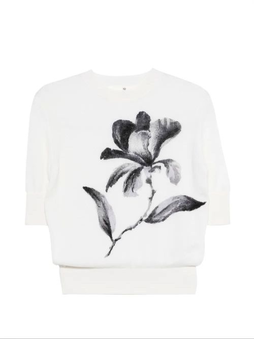 Pulover cu imprimeu floral