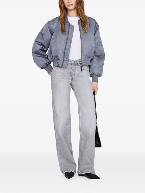 Jachetă Bomber gri închis