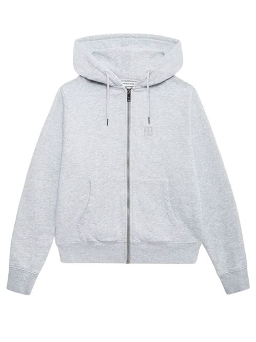 Hanorac gri cu fermoar