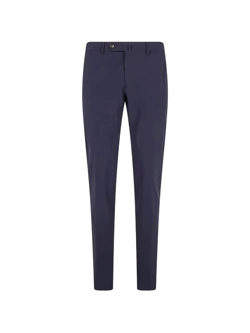 Pantaloni albaștri cambrați