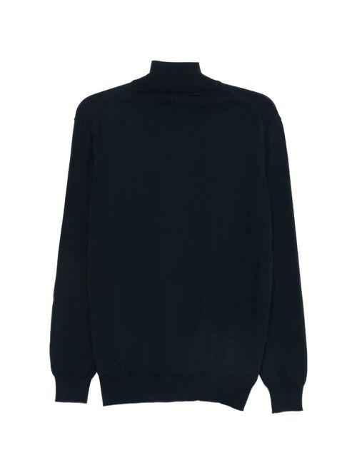 Cardigan bleumarin cu fermoar