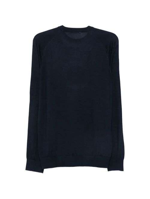 Pulover bleumarin mătase și cașmir