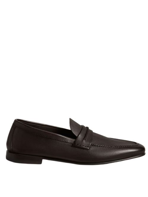 Pantofi slip-on maro piele