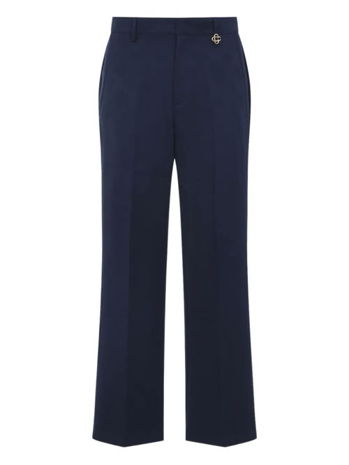 Pantaloni bleumarin cu logo