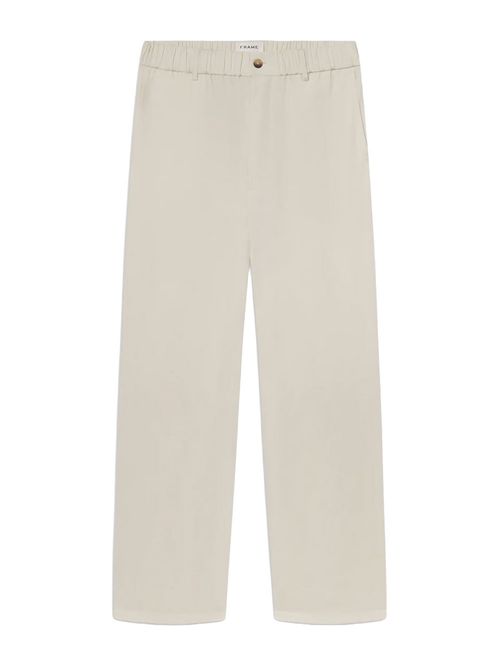 Pantaloni albi din bumbac