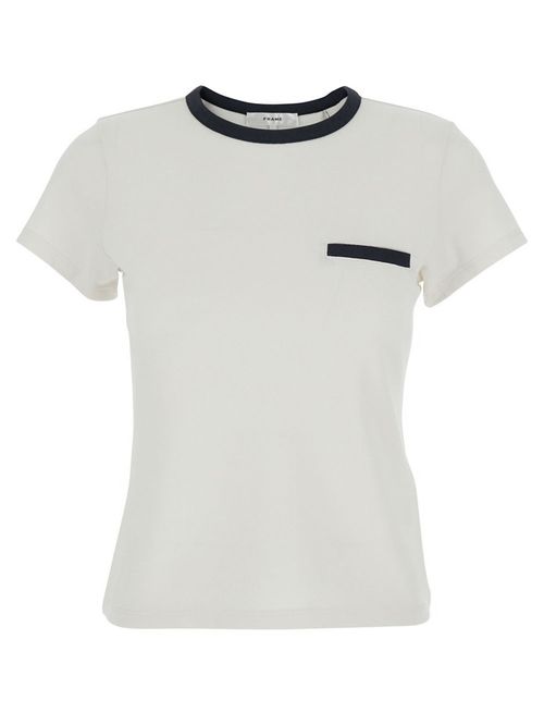 Tricou bej cu detaliu buzunar