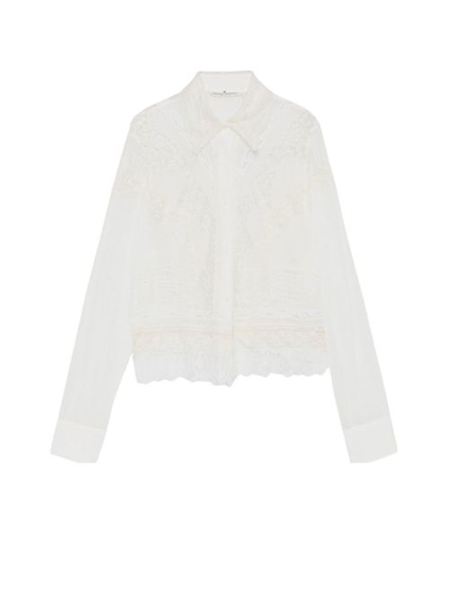 Cămașă albă cu broderie